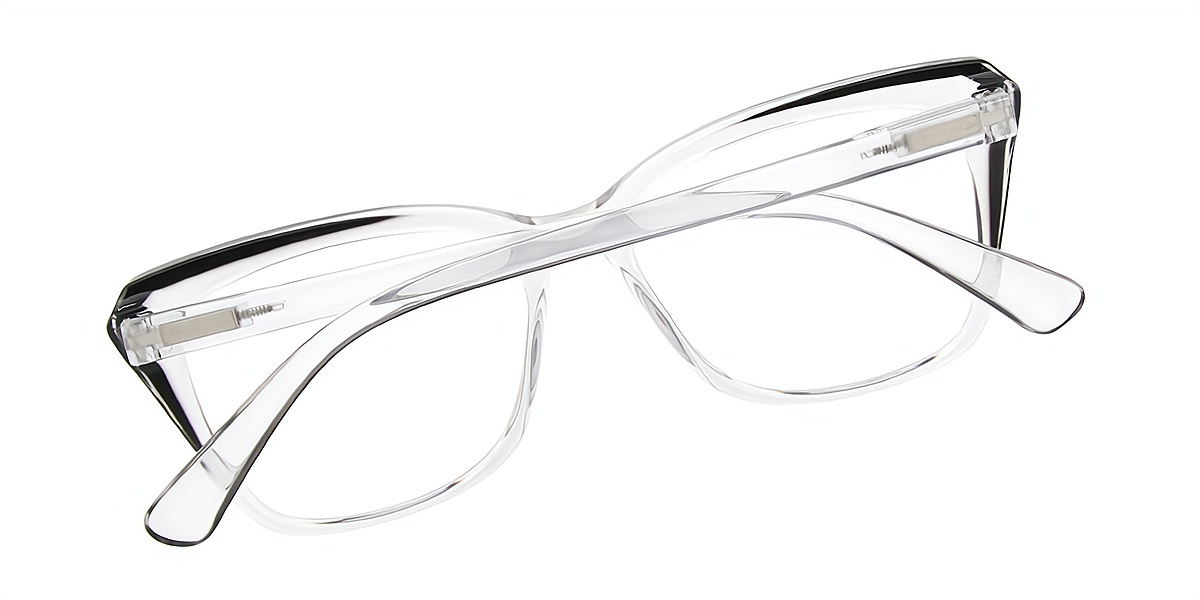 Black Cat Eye Geek-Chic Plastic Eyeglasses