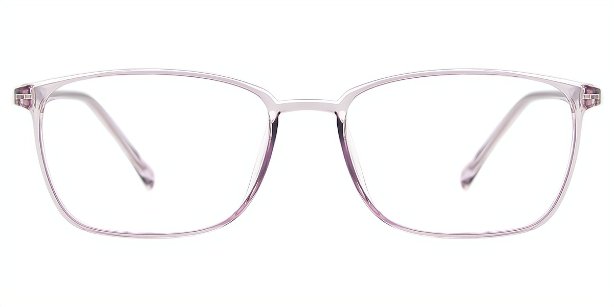 Purple Rectangle Simple TR90 Eyeglasses