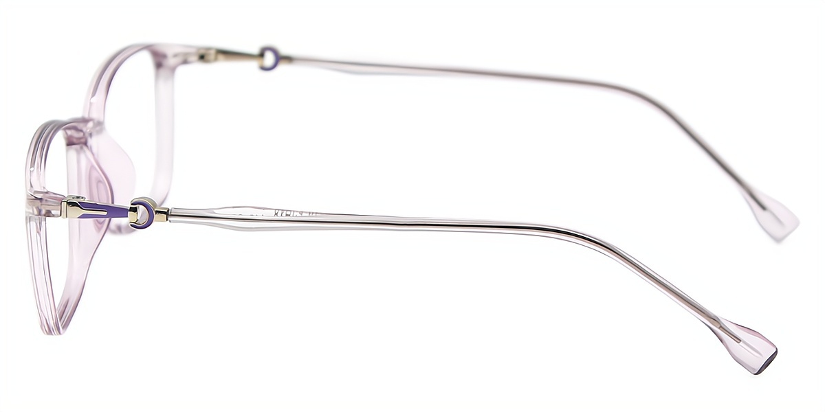 Purple Rectangle Simple TR90 Eyeglasses