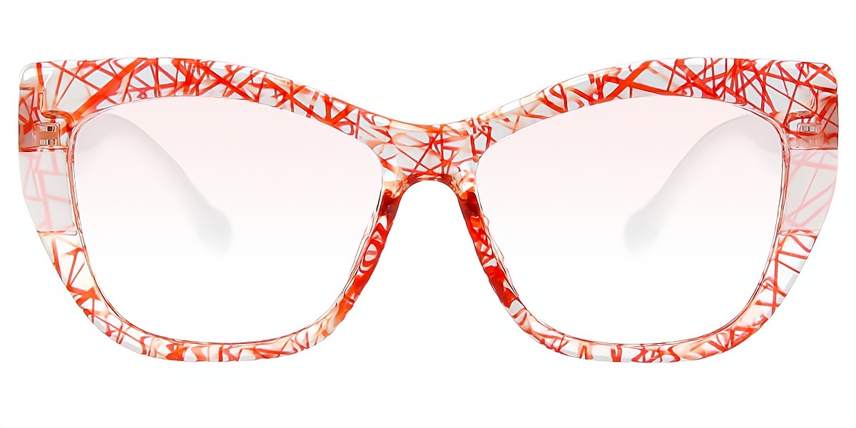 Red Cat Eye Modish TR90 Eyeglasses