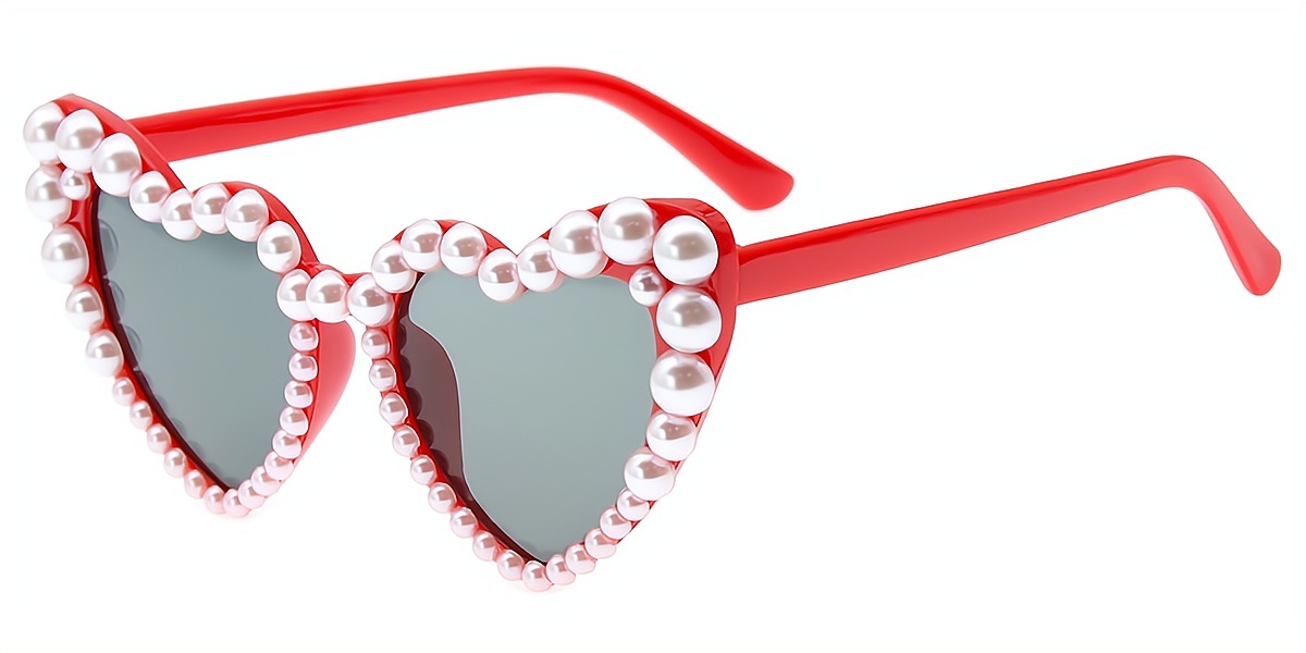 Red Cat Eye Modish Plastic Eyeglasses