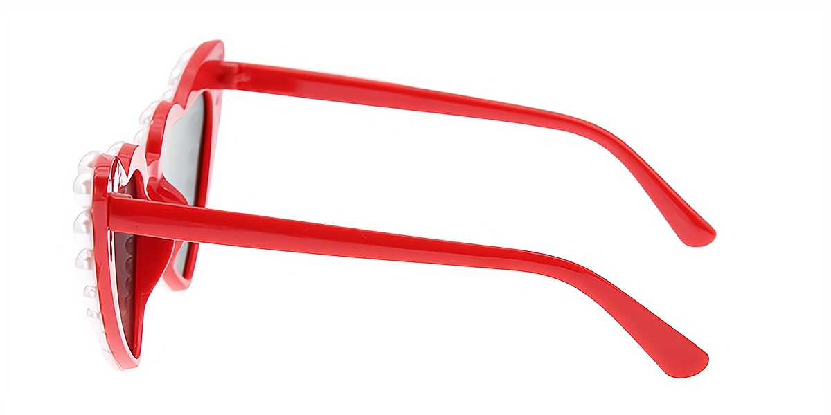 Red Cat Eye Modish Plastic Eyeglasses