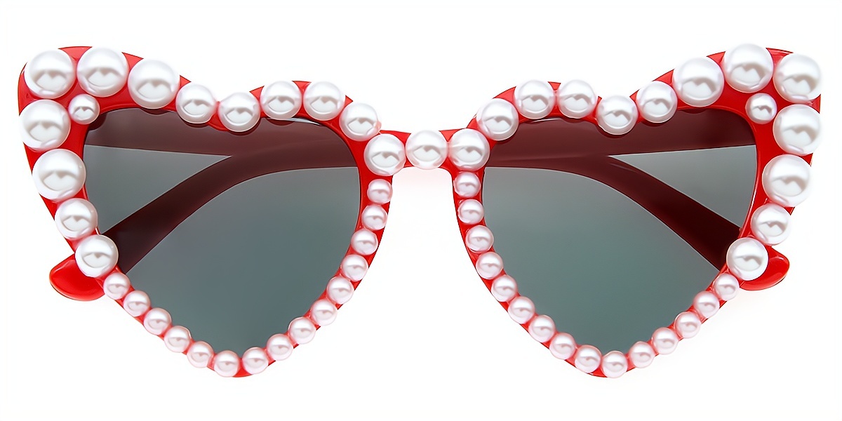 Red Cat Eye Modish Plastic Eyeglasses