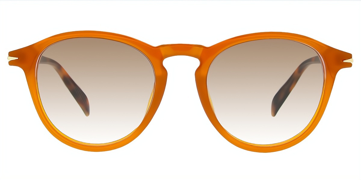 Orange Oval Classic Retro TR90 Eyeglasses