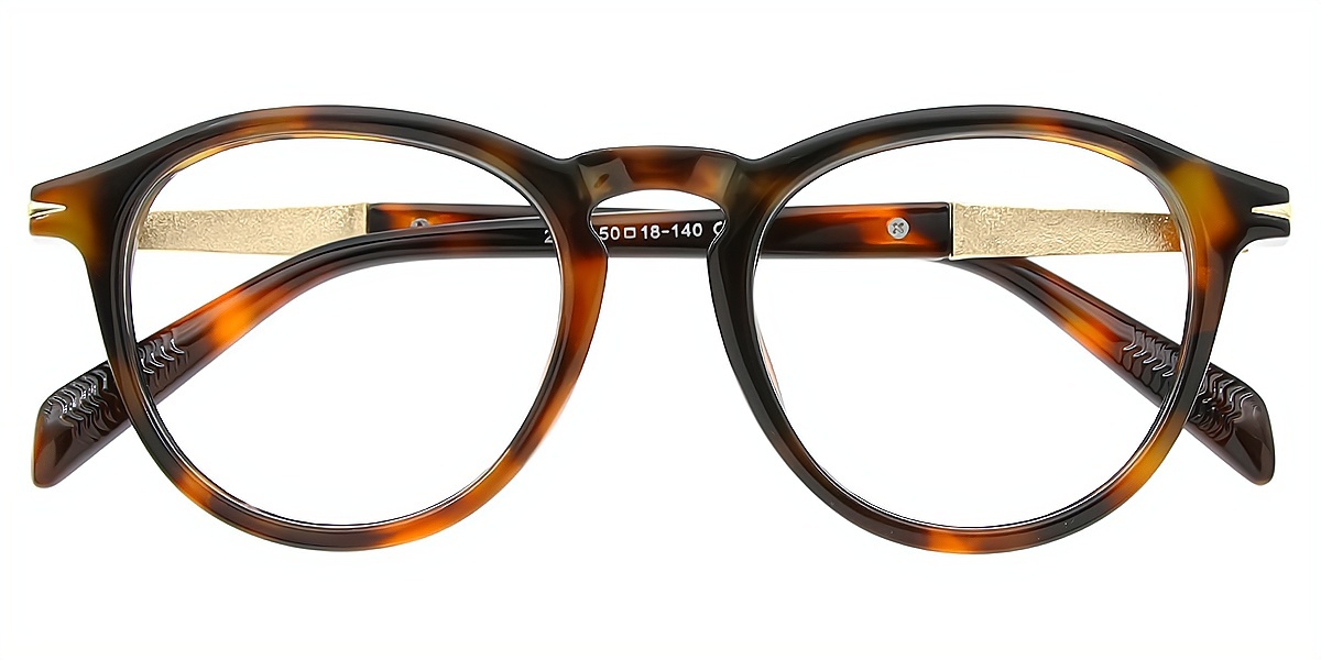 Tortoise Oval Classic Retro TR90 Eyeglasses