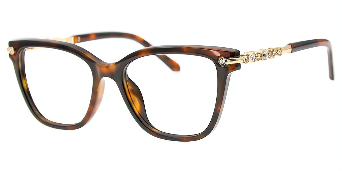 Tortoise Cat Eye Chic TR90 Eyeglasses