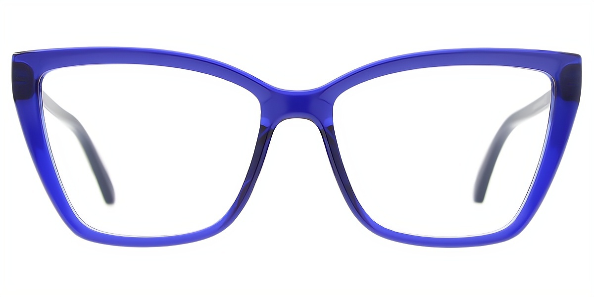 Blue Cat Eye Hipster TR90 Eyeglasses