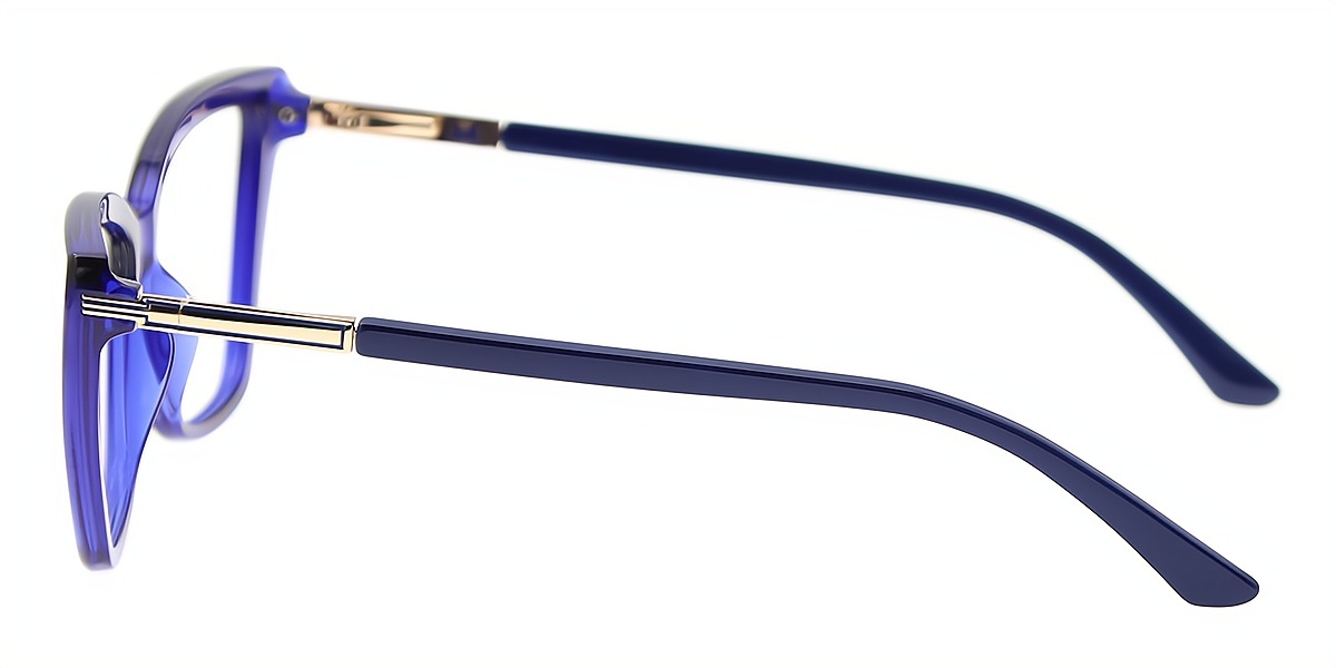 Blue Cat Eye Hipster TR90 Eyeglasses