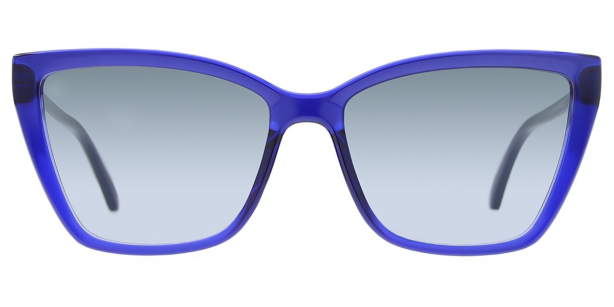 Blue Cat Eye Hipster TR90 Eyeglasses
