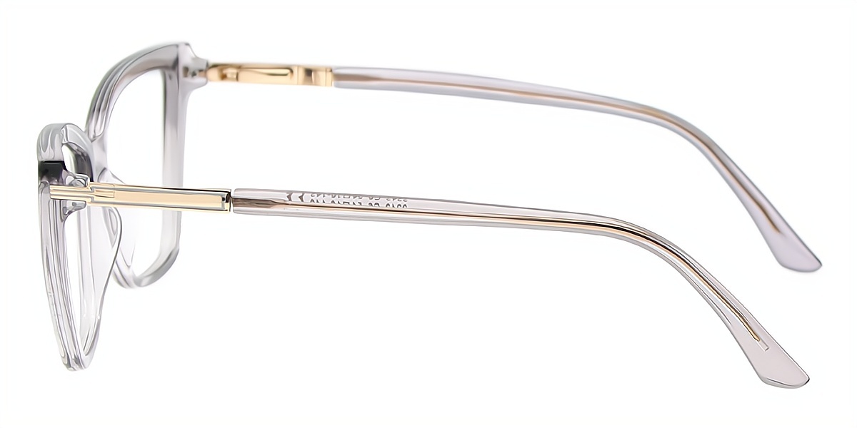 Gray Cat Eye Hipster TR90 Eyeglasses