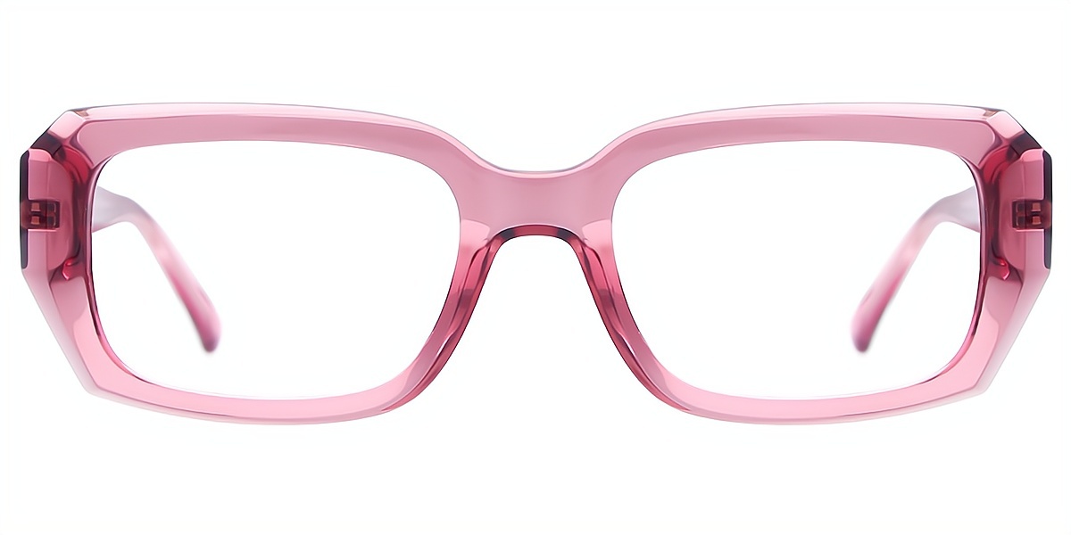 Purple Rectangle Hipster TR90 Eyeglasses