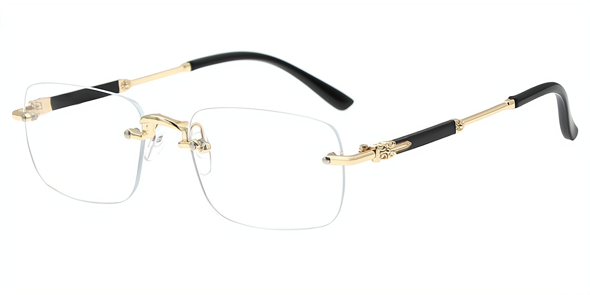 Golden Oval Refined Metal Eyeglasses