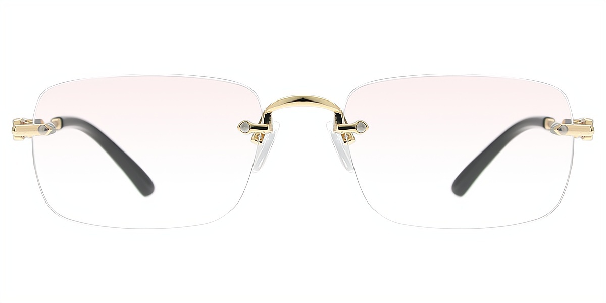 Golden Oval Refined Metal Eyeglasses