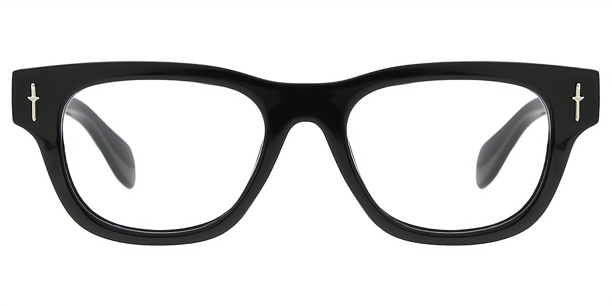 Cotaii #ZN3865 Green Horn Retro Horn Plastic Eyeglasses | Muukal.com
