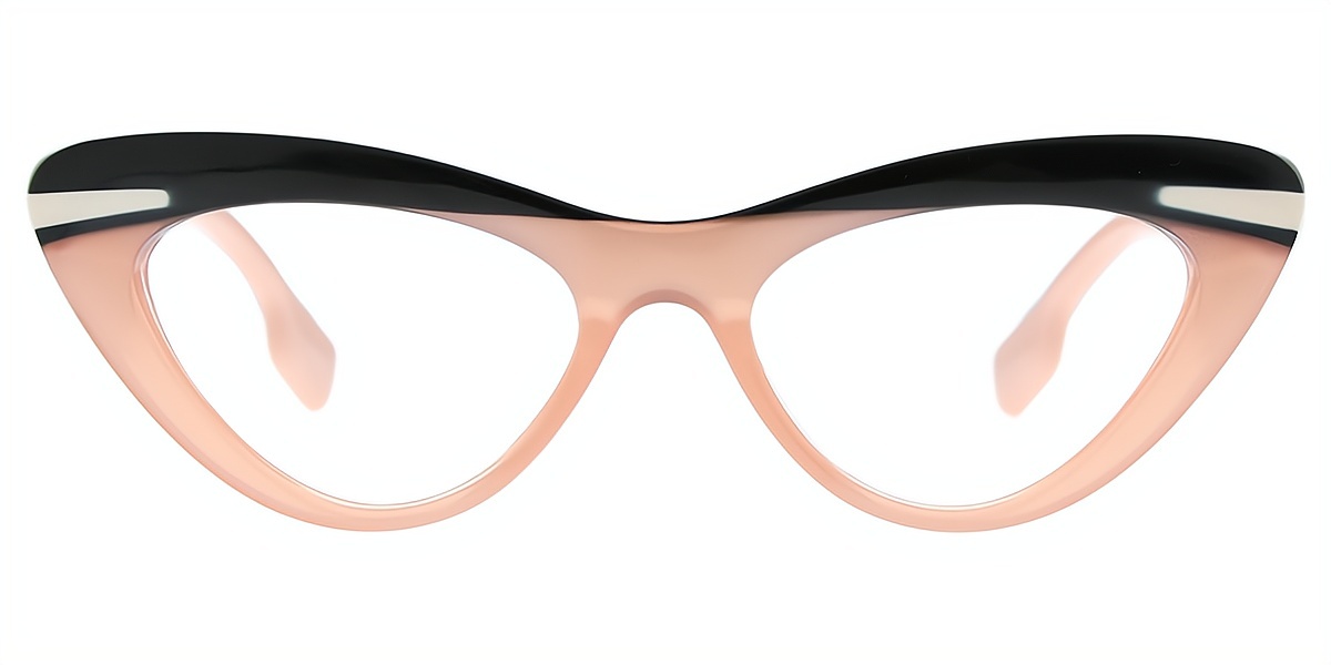 Pink Cat Eye Chic Plastic Eyeglasses