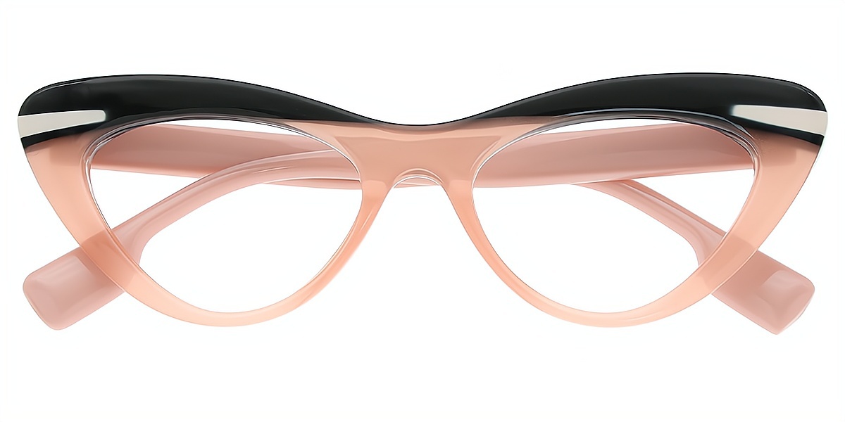 Pink Cat Eye Chic Plastic Eyeglasses