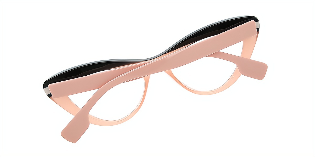 Pink Cat Eye Chic Plastic Eyeglasses