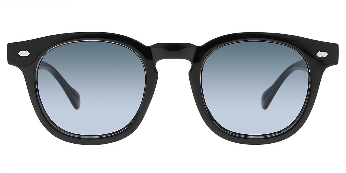 Black Horn Chic Horn Plastic Eyeglasses