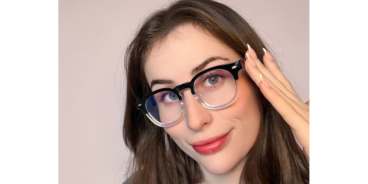 Mix Horn Chic Horn Plastic Eyeglasses