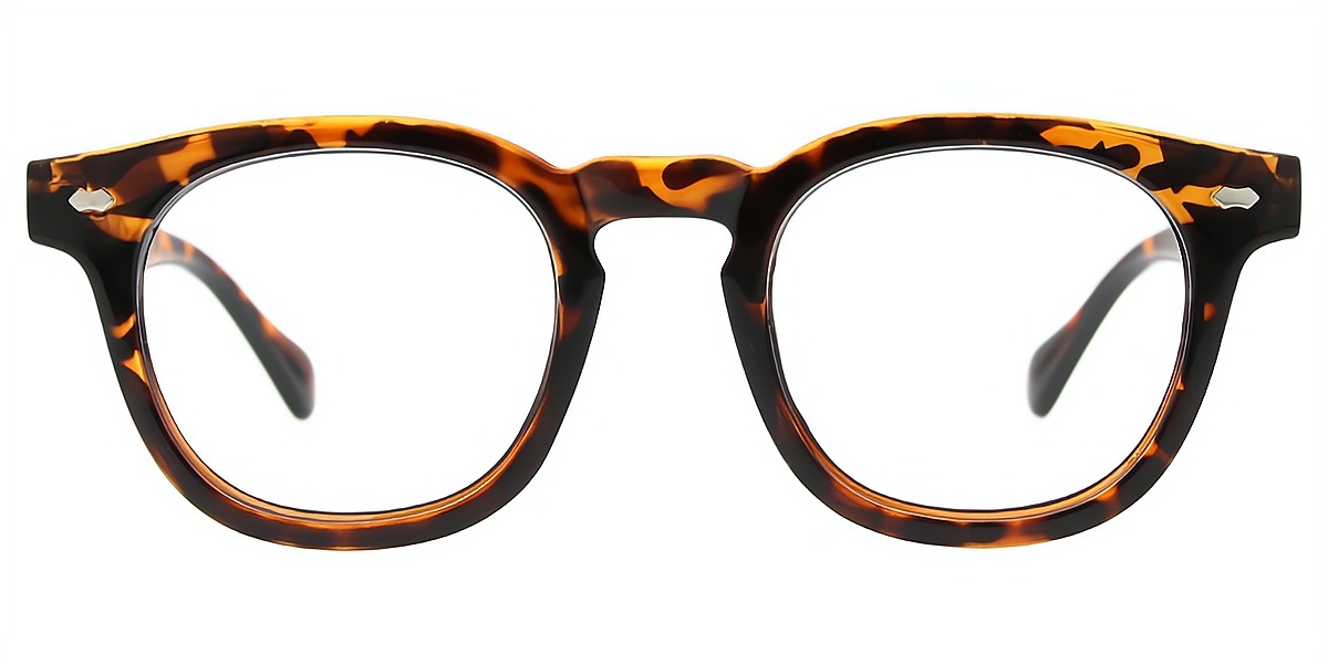 Tortoise Horn Chic Horn Plastic Eyeglasses