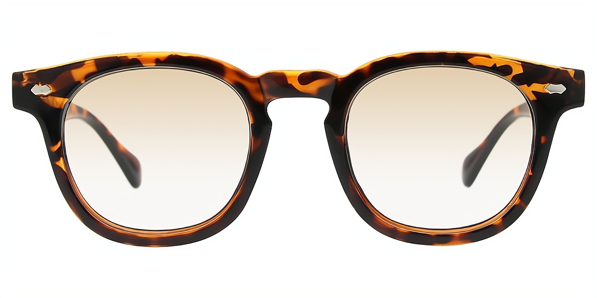 Tortoise Horn Chic Horn Plastic Eyeglasses
