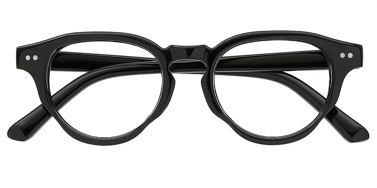 Black Horn Retro TR90 Eyeglasses