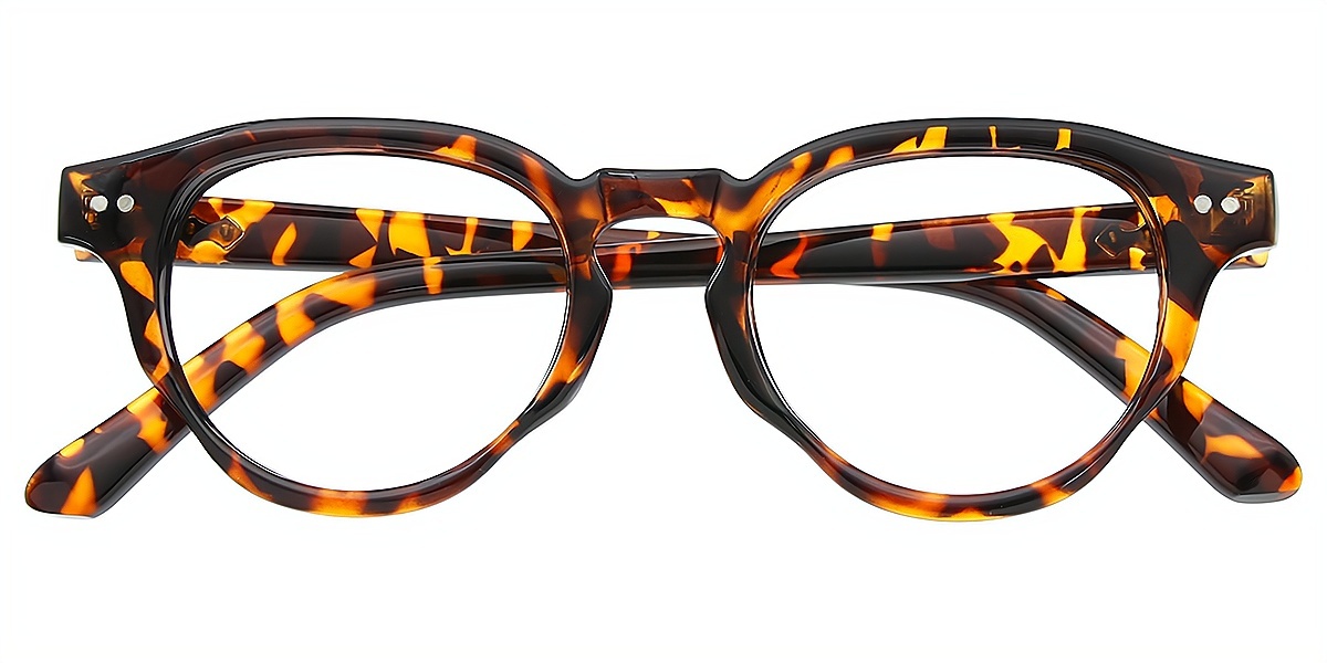 Tortoise Horn Retro TR90 Eyeglasses