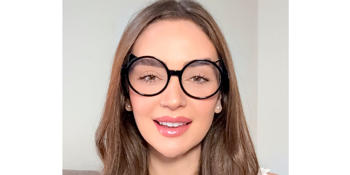 Black Round Elaborate Acetate Eyeglasses