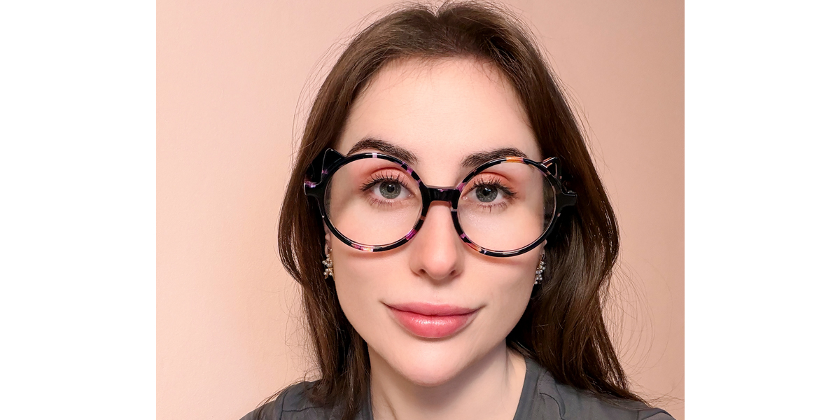 Mix Round Elaborate Acetate Eyeglasses