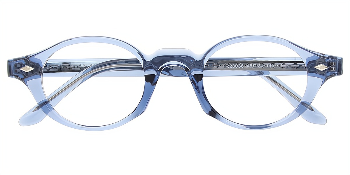 Blue Oval Chic TR90 Eyeglasses