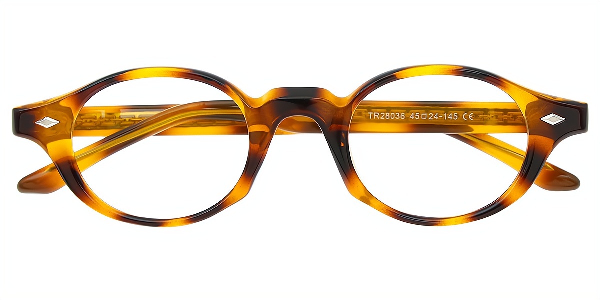 Tortoise Oval Chic TR90 Eyeglasses