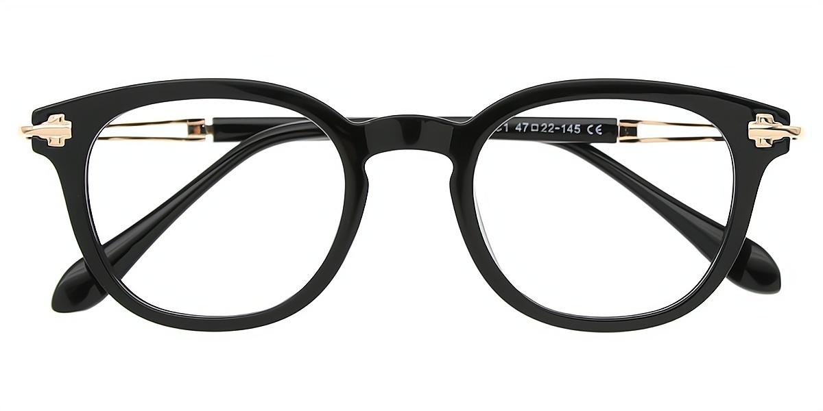 Black Horn Elegant TR90 Eyeglasses