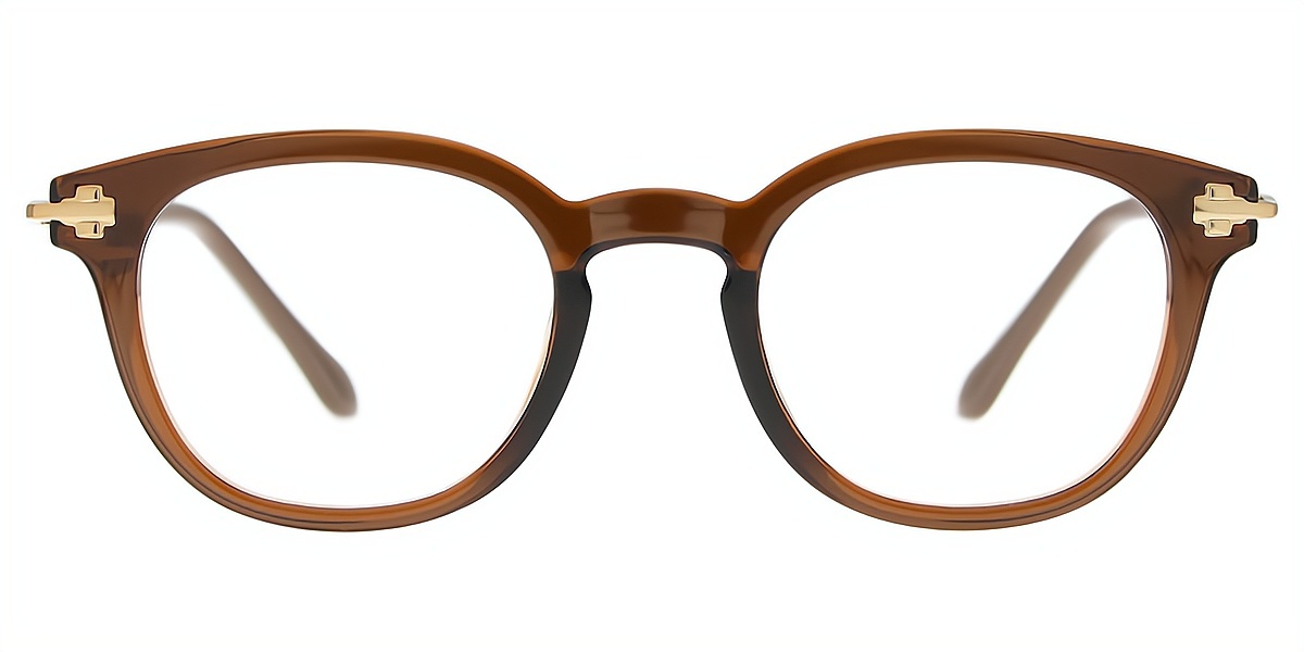 Brown Horn Elegant TR90 Eyeglasses
