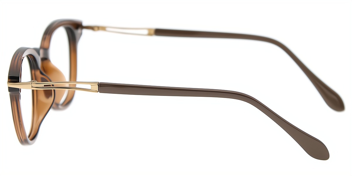 Brown Horn Elegant TR90 Eyeglasses