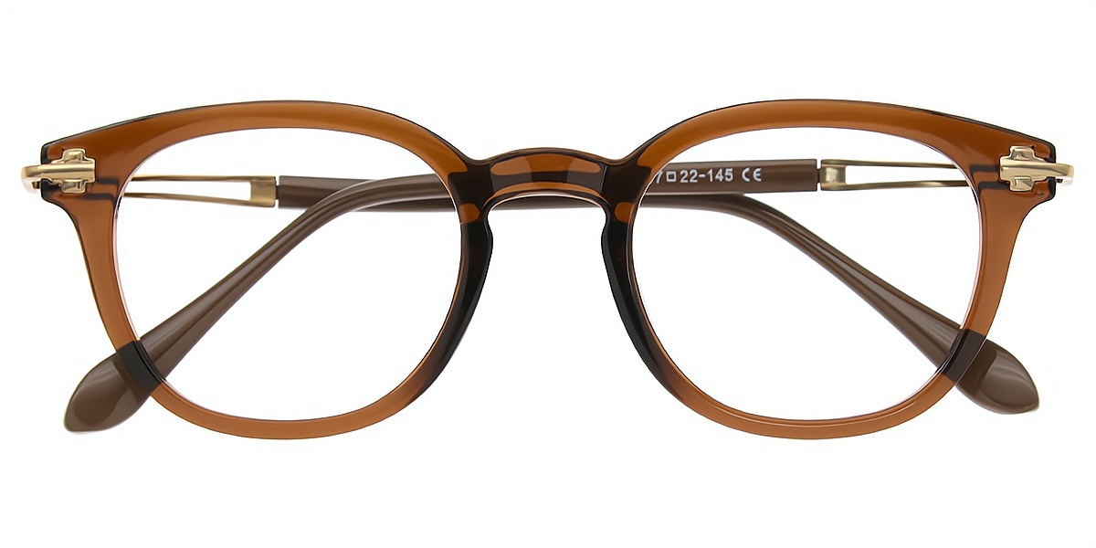Brown Horn Elegant TR90 Eyeglasses