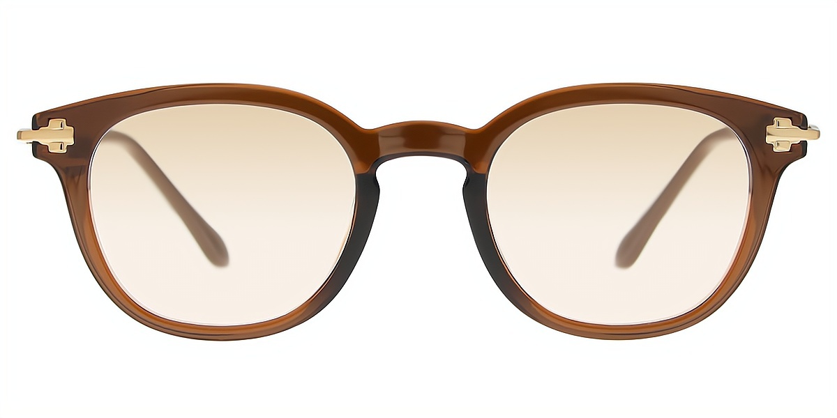 Brown Horn Elegant TR90 Eyeglasses