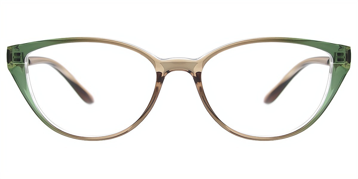 Mix Cat Eye Elegant Mixed Materials Eyeglasses