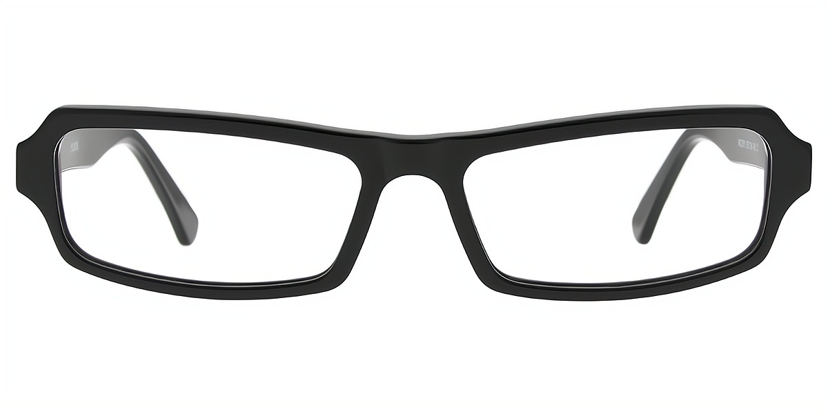 Black Rectangle Chic Acetate Eyeglasses