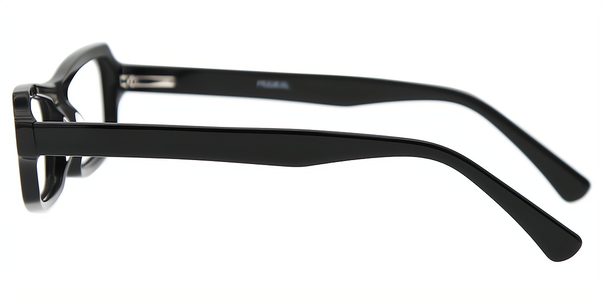 Black Rectangle Chic Acetate Eyeglasses