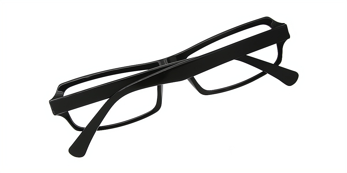 Black Rectangle Chic Acetate Eyeglasses