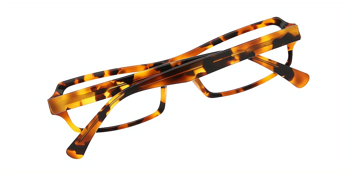 Tortoise Rectangle Chic Acetate Eyeglasses