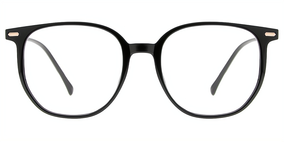 Black Horn Simple Lightweight TR90 Eyeglasses
