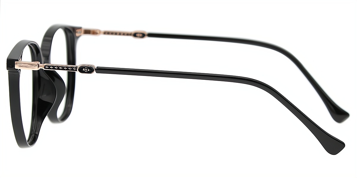 Black Horn Simple Lightweight TR90 Eyeglasses