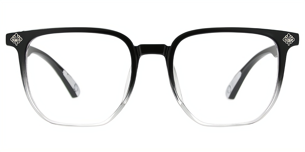Mix Horn Oversized Plastic Eyeglasses