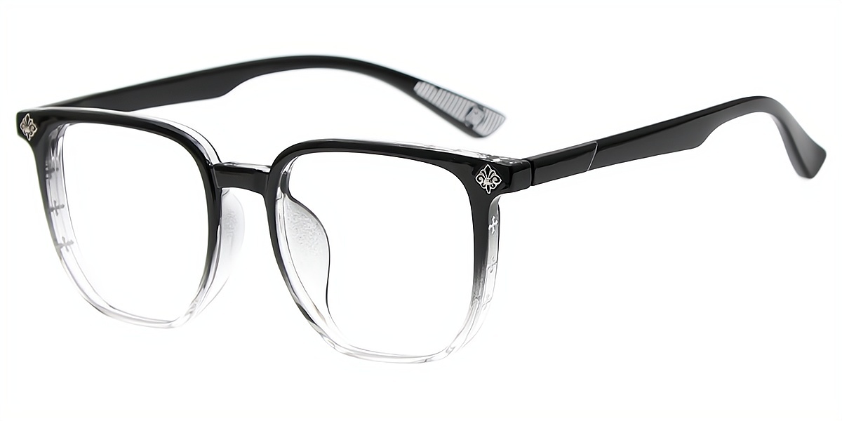 Mix Horn Oversized Plastic Eyeglasses