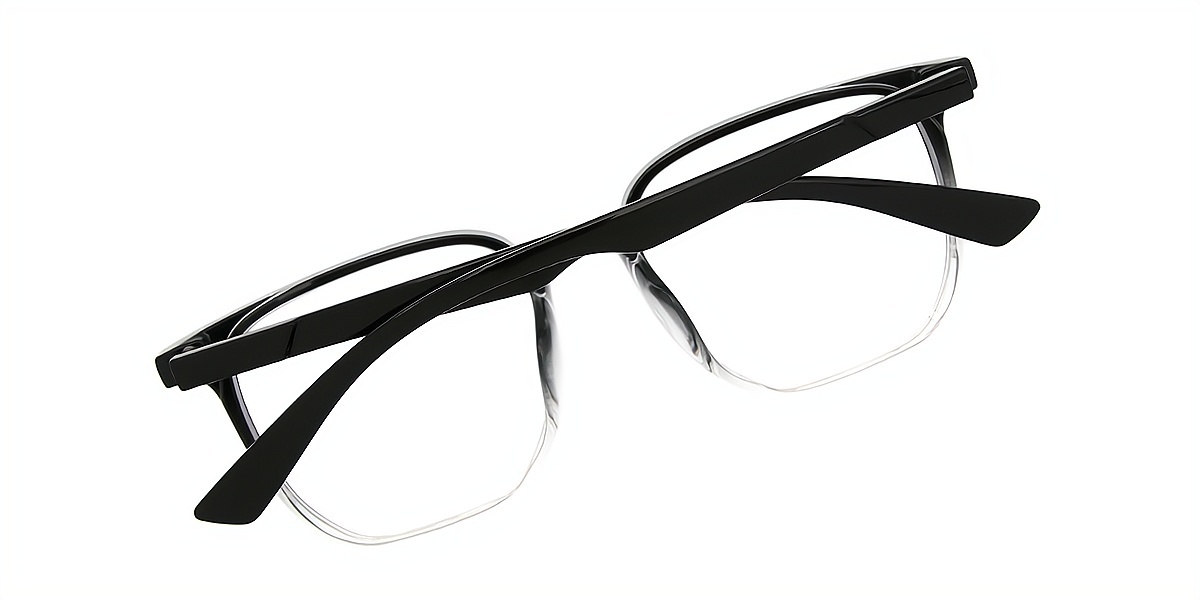 Mix Horn Oversized Plastic Eyeglasses
