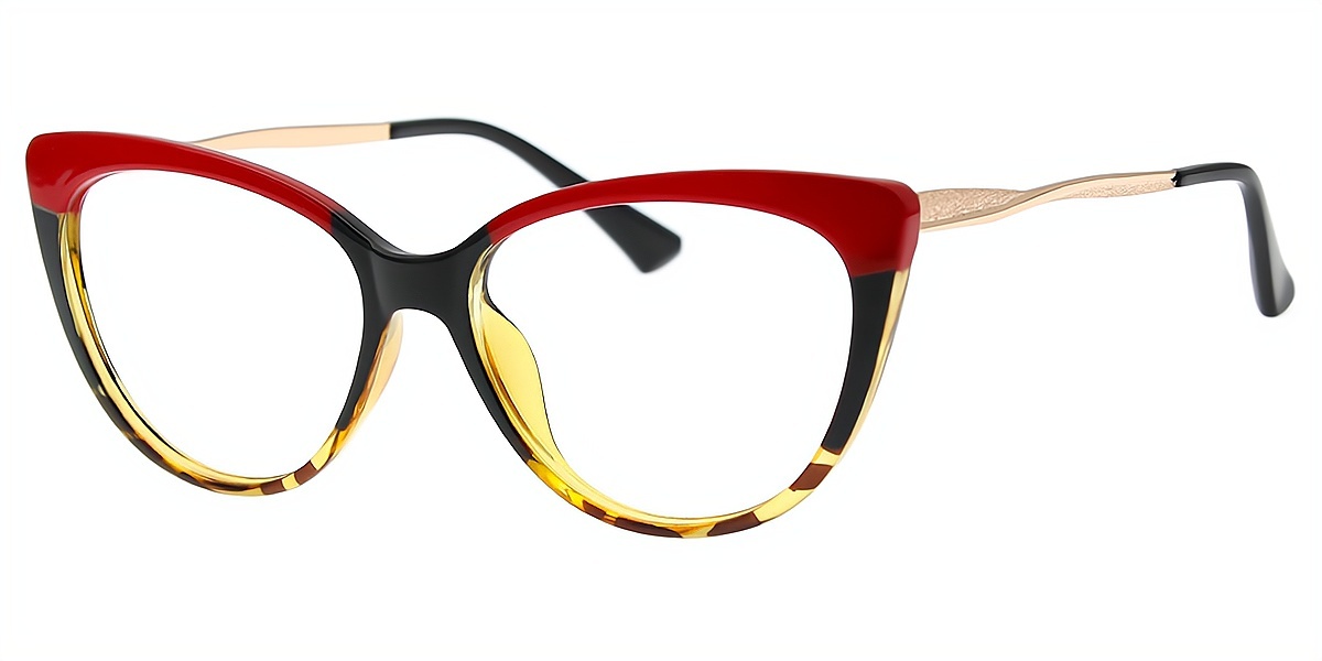 Tortoise Cat Eye Elegant TR90 Eyeglasses