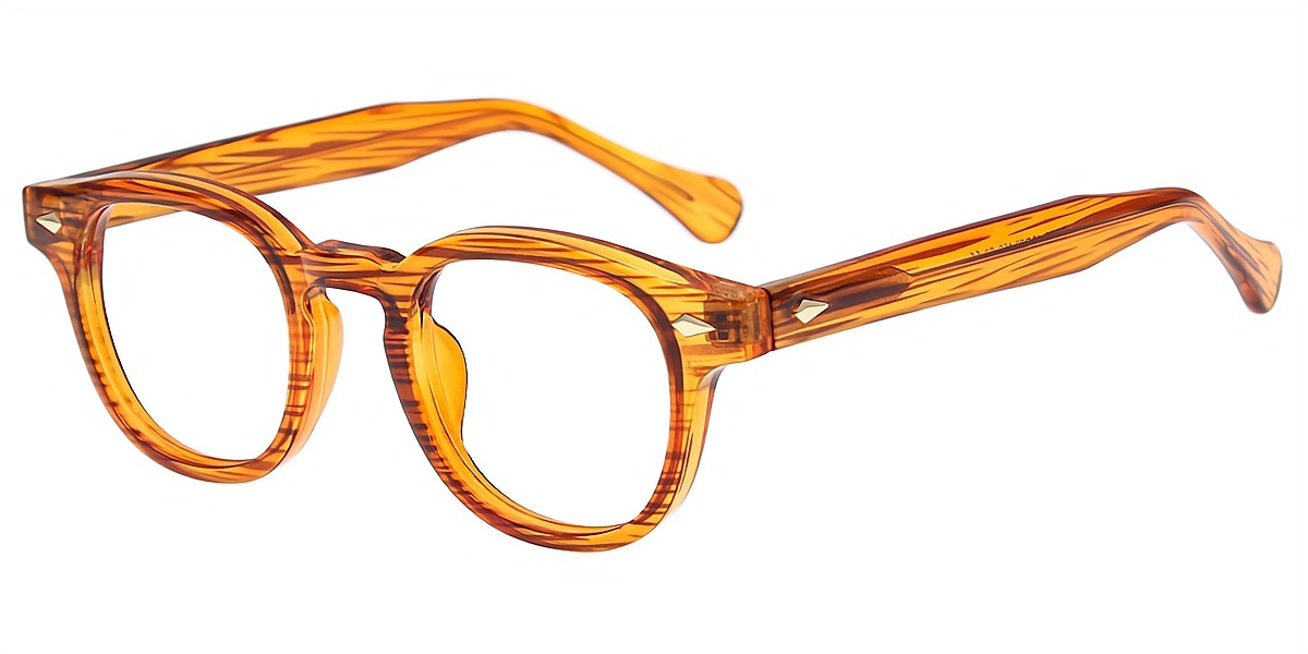Brown Horn Retro TR90 Eyeglasses