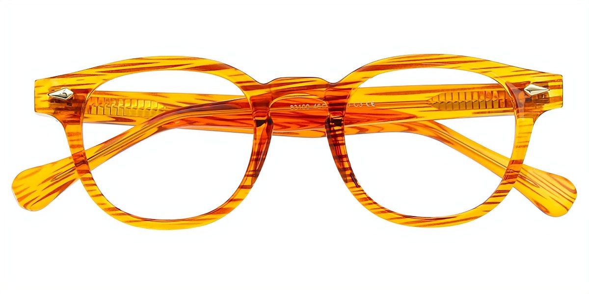 Brown Horn Retro TR90 Eyeglasses