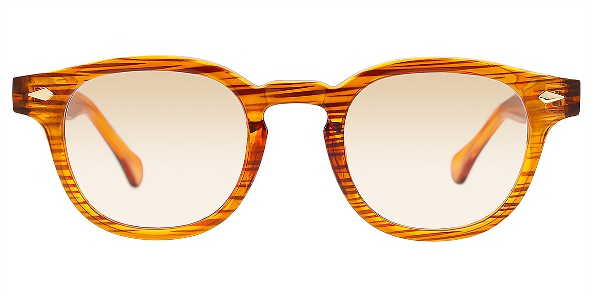 Brown Horn Retro TR90 Eyeglasses